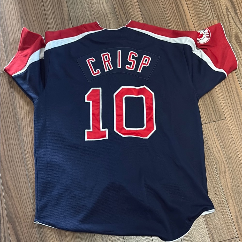 Vintage Nike Boston Red Sox Coco Crisp #10 Sewn Stitched MLB Jersey Men’s